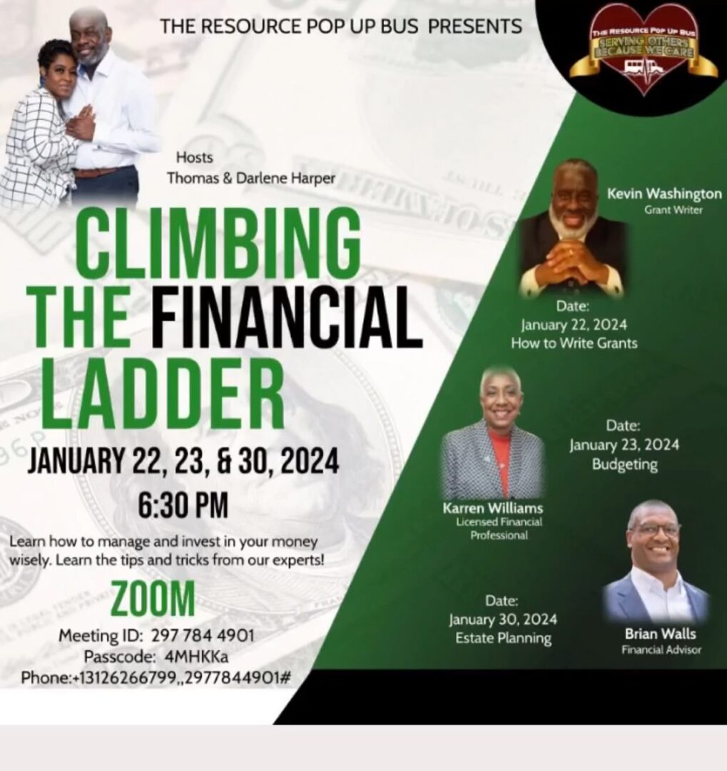 A flyer for climbing the financial ladder.