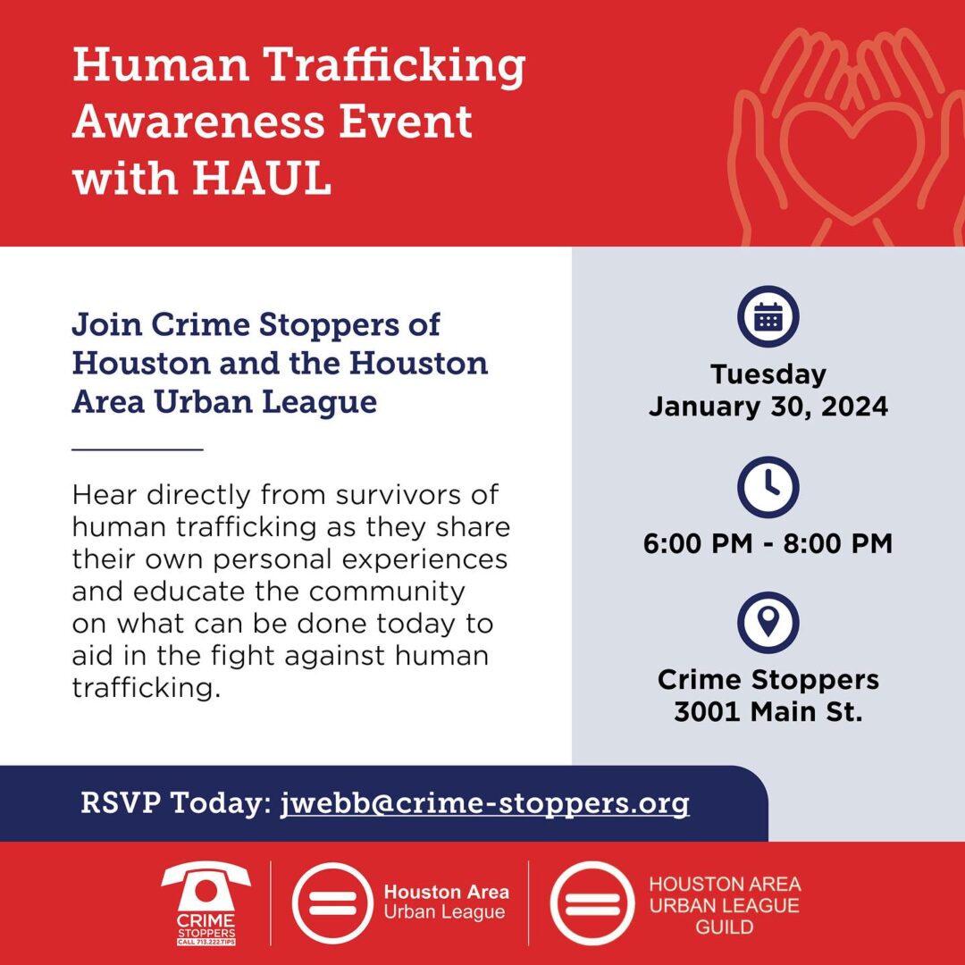 Human trafficking awareness event with haul.