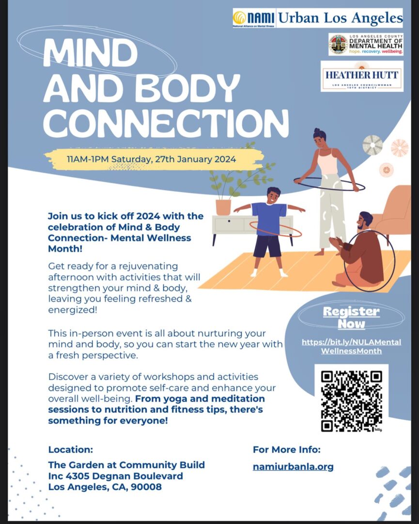 A flyer for mind and body connection.