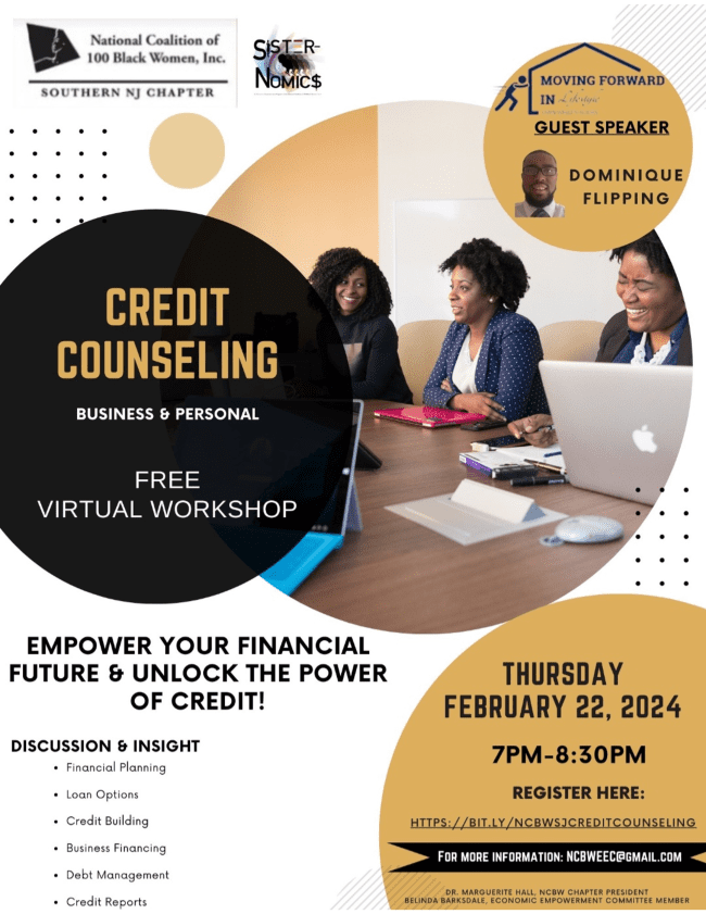 A flyer for a credit counseling workshop.