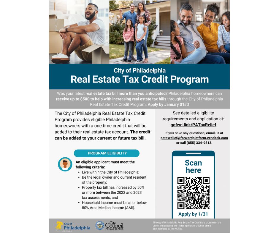 Real tax credit program flyer.