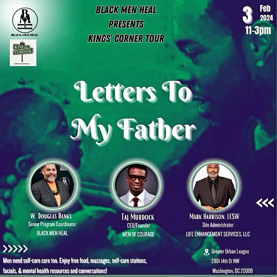 A flyer for letters to my father.