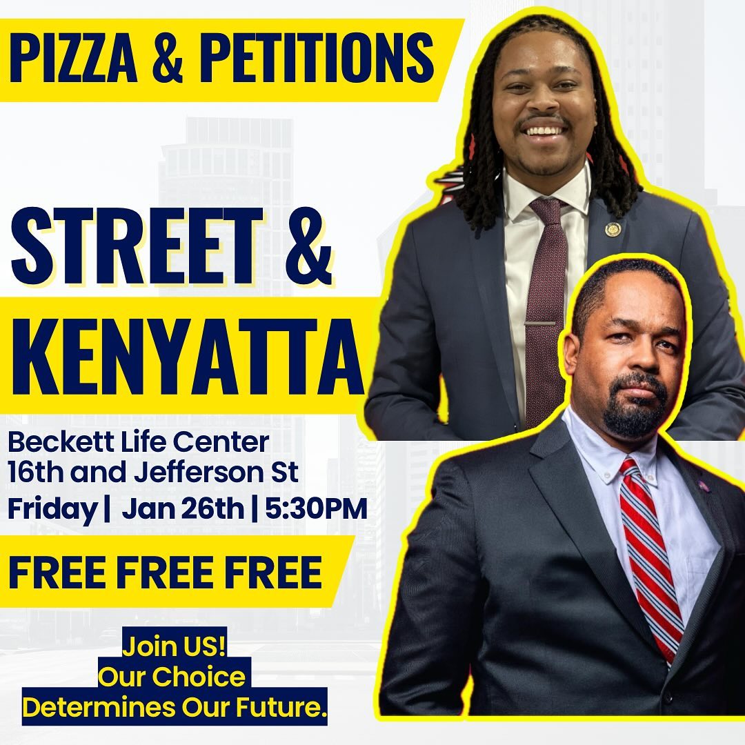 Pizza & petitions street & kenyatta.