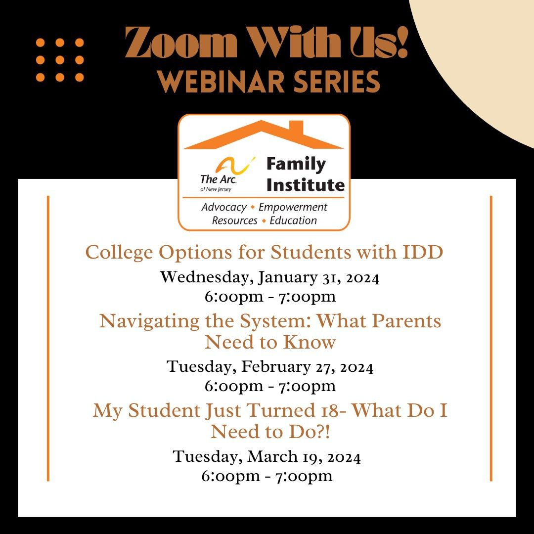 Zoom with us webinar series.