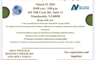 Flyer for MHAOC Presents Utility Assistance Day on March 19, 2024, at 691 Mill Creek Rd, Suite 13, Manahawkin, NJ, offering help with utility bills. For more information, contact Angela at 732-244-0940.